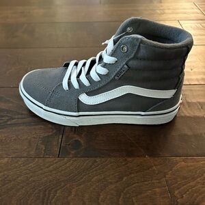 *NEW* VANS Filmore Hi Tonal Checkerboard Grey/W Sz: 1 Youth